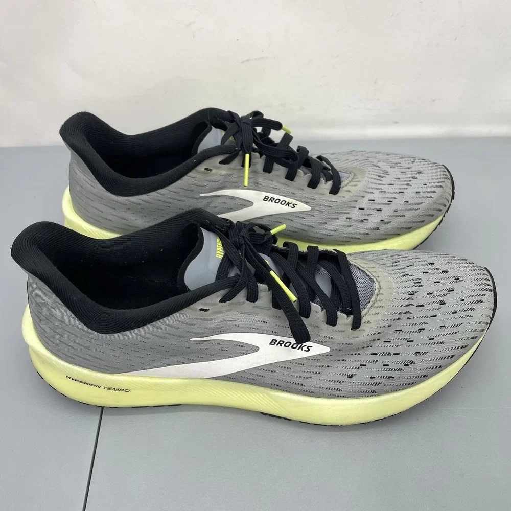 Brooks Hyperion Tempo Sneakers Shoes Running Training Walking Gray Mens 9